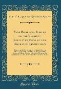 Year Book and Roster of the Vermont Society of Sons of the American Revolution