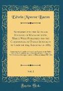 Supplement to the Acts and Resolves of Massachusetts, Which Were Published for the Commonwealth Under Authority of Chapter 104, Resolves of 1889, Vol. 1