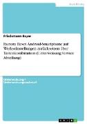 Factory Reset. Android-Smartphone auf Werkseinstellungen zurücksetzen über Tastenkombination (Unterweisung Service Abteilung)