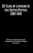 30 Years of Lynching In the United States