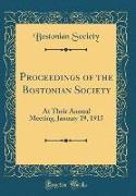 Proceedings of the Bostonian Society