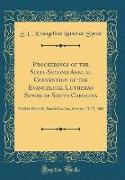 Proceedings of the Sixty-Second Annual Convention of the Evangelical Lutheran Synod of South Carolina
