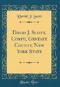 David J. Scott, Corfu, Genesee County, New York State (Classic Reprint)