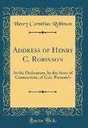 Address of Henry C. Robinson