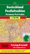 Deutschland Postleitzahlen, Poster 1:700.000, Metallbestäbt in Rolle