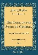 The Code of the State of Georgia, Vol. 1