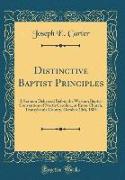 Distinctive Baptist Principles