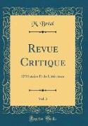 Revue Critique, Vol. 3
