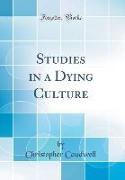 Studies in a Dying Culture (Classic Reprint)