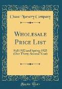 Wholesale Price List