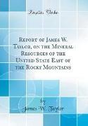 Report of James W. Taylor, on the Mineral Resources of the United State East of the Rocky Mountains (Classic Reprint)