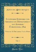 Inventaire Sommaire des Archives du Département des Affaires Étrangères, 1892, Vol. 2