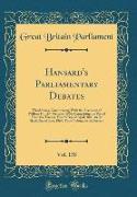 Hansard's Parliamentary Debates, Vol. 158