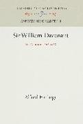 Sir William Davenant: Poet Venturer, 166-1668