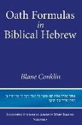 Oath Formulas in Biblical Hebrew