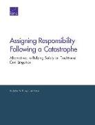 Assigning Responsibility Following a Catastrophe: Alternatives to Relying Solely on Traditional Civil Litigation
