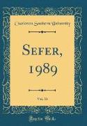 Sefer, 1989, Vol. 16 (Classic Reprint)