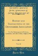 Report and Transactions of the Devonshire Association, Vol. 32