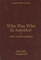 Who Was Who in America: With World Notables