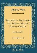The Annual Volunteer and Service Militia List of Canada