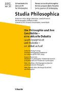 Die Philosophie und ihre Geschichte – eine aktuelle Debatte La philosophie et son histoire – un débat actuel