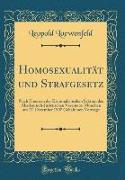 Homosexualität und Strafgesetz