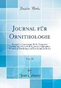 Journal für Ornithologie, Vol. 25