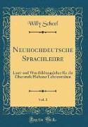 Neuhochdeutsche Sprachlehre, Vol. 1