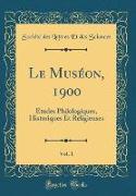 Le Muséon, 1900, Vol. 1