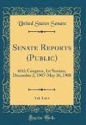 Senate Reports (Public), Vol. 1 of 4