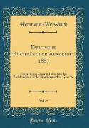 Deutsche Buchhändler-Akademie, 1887, Vol. 4