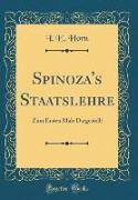 Spinoza's Staatslehre