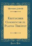 Kritischer Commentar zu Platos Theätet (Classic Reprint)
