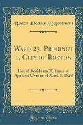 Ward 23, Precinct 1, City of Boston