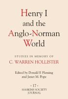 Henry I and the Anglo-Norman World
