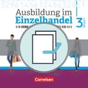 Ausbildung im Einzelhandel - Neubearbeitung, Bayern, 3. Ausbildungsjahr, Fachkunde und Arbeitsbuch, 451558-1 und 451561-1 im Paket