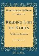 Reading List on Ethics