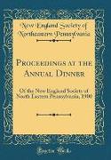 Proceedings at the Annual Dinner