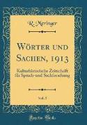 Wörter und Sachen, 1913, Vol. 5