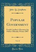 Popular Government, Vol. 72