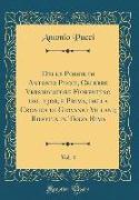 Delle Poesie di Antonio Pucci, Celebre Versificatore Fiorentino del 1300, e Prima, della Cronica di Giovanni Villani, Ridotta in Terza Rima, Vol. 4 (Classic Reprint)