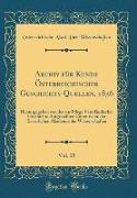 Archiv für Kunde Österreichischer Geschichts-Quellen, 1856, Vol. 15