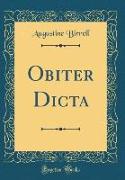 Obiter Dicta (Classic Reprint)