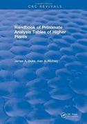 Handbook of Proximate Analysis Tables of Higher Plants