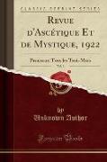 Revue d'Ascétique Et de Mystique, 1922, Vol. 3