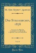Das Staatsarchiv, 1878, Vol. 33