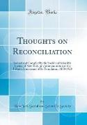 Thoughts on Reconciliation