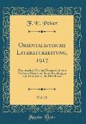 Orientalistische Literaturzeitung, 1917, Vol. 20