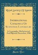 International Catalogue Of Scientific Literature