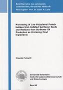 Processing of Low Polyphenol Protein Isolates from Defatted Sunflower Seeds and Residues from Sunflower Oil Production as Promising Food Ingredients